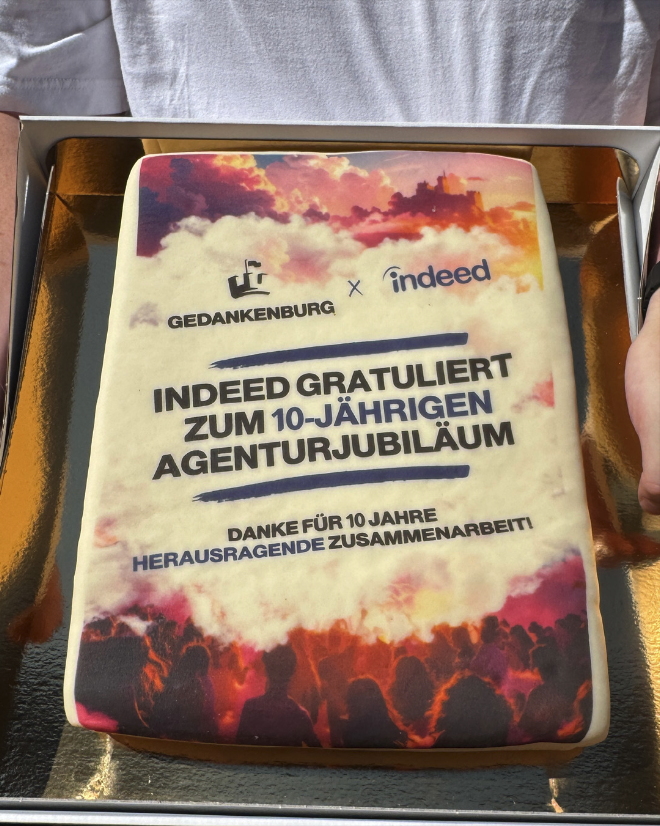 10 Jahre Gedankenburg = 10 Jahre Indeed-Partner